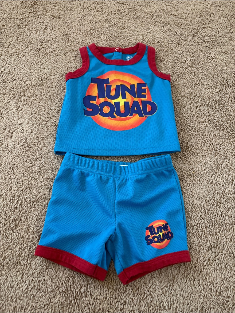 Tune Squad Blue & Red Kids Matching Set - Tank Top & Shorts